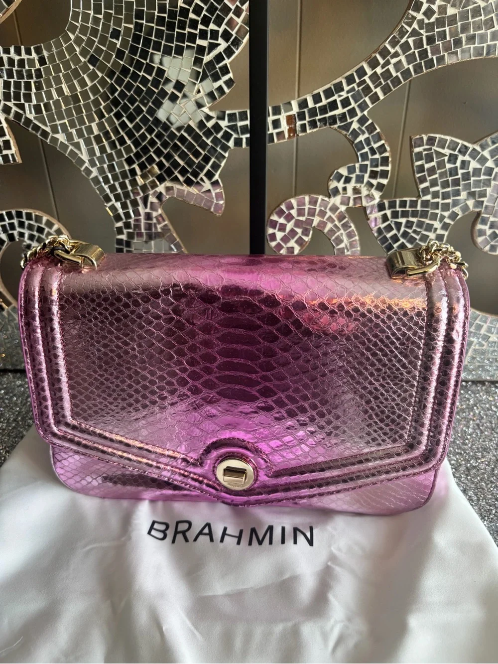⭐️Brahmin Rosalie Rose Water‎ Akoni Bag